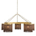 Arteriors - Five Light Chandelier - Langston - Vintage Brass- Union Lighting Luminaires Decor