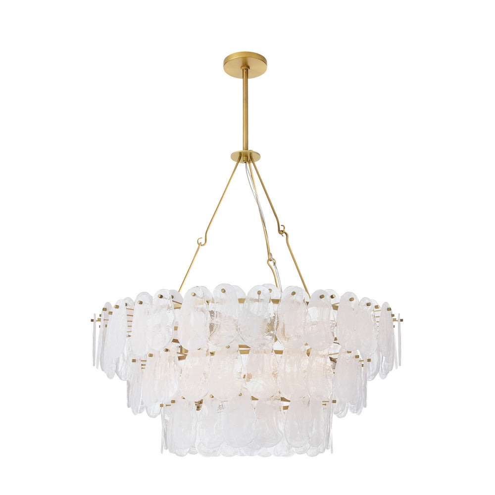 Arteriors - Seven Light Chandelier - Leon - White Glaze- Union Lighting Luminaires Decor