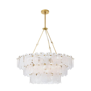 Arteriors - Seven Light Chandelier - Leon - White Glaze- Union Lighting Luminaires Decor