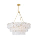 Arteriors - Seven Light Chandelier - Leon - White Glaze- Union Lighting Luminaires Decor