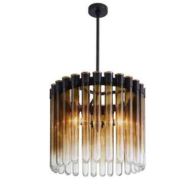 Arteriors - Three Light Chandelier - Maxton - Smokey Ombre- Union Lighting Luminaires Decor