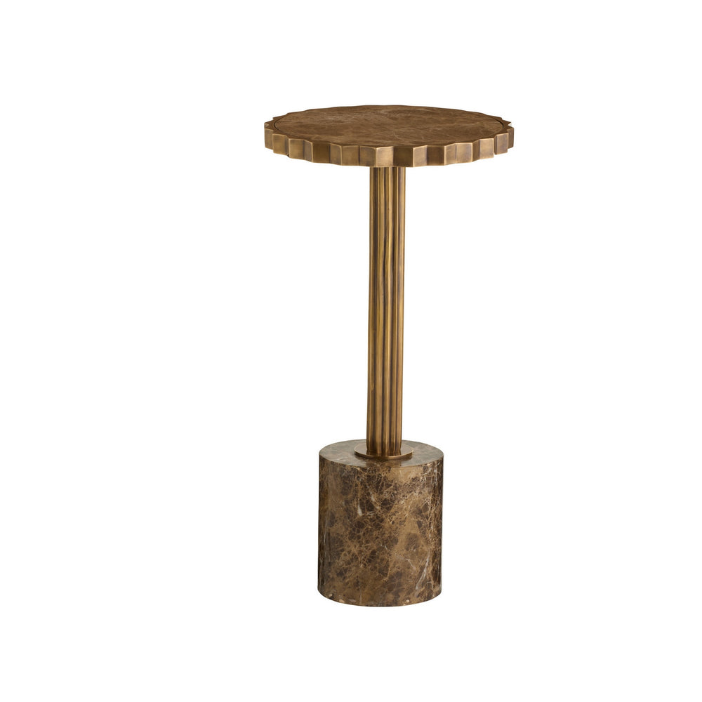 Arteriors - Accent Table - Mabel - Brown Emperador- Union Lighting Luminaires Decor