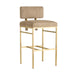 Arteriors - Bar Stool - Laney - Taupe- Union Lighting Luminaires Decor
