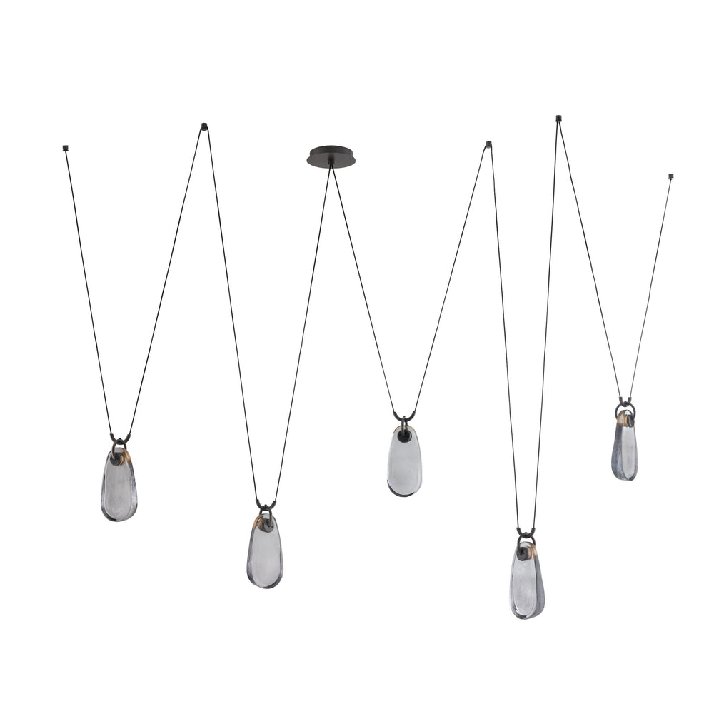 Arteriors - LED Chandelier - Melt - Smoke- Union Lighting Luminaires Decor