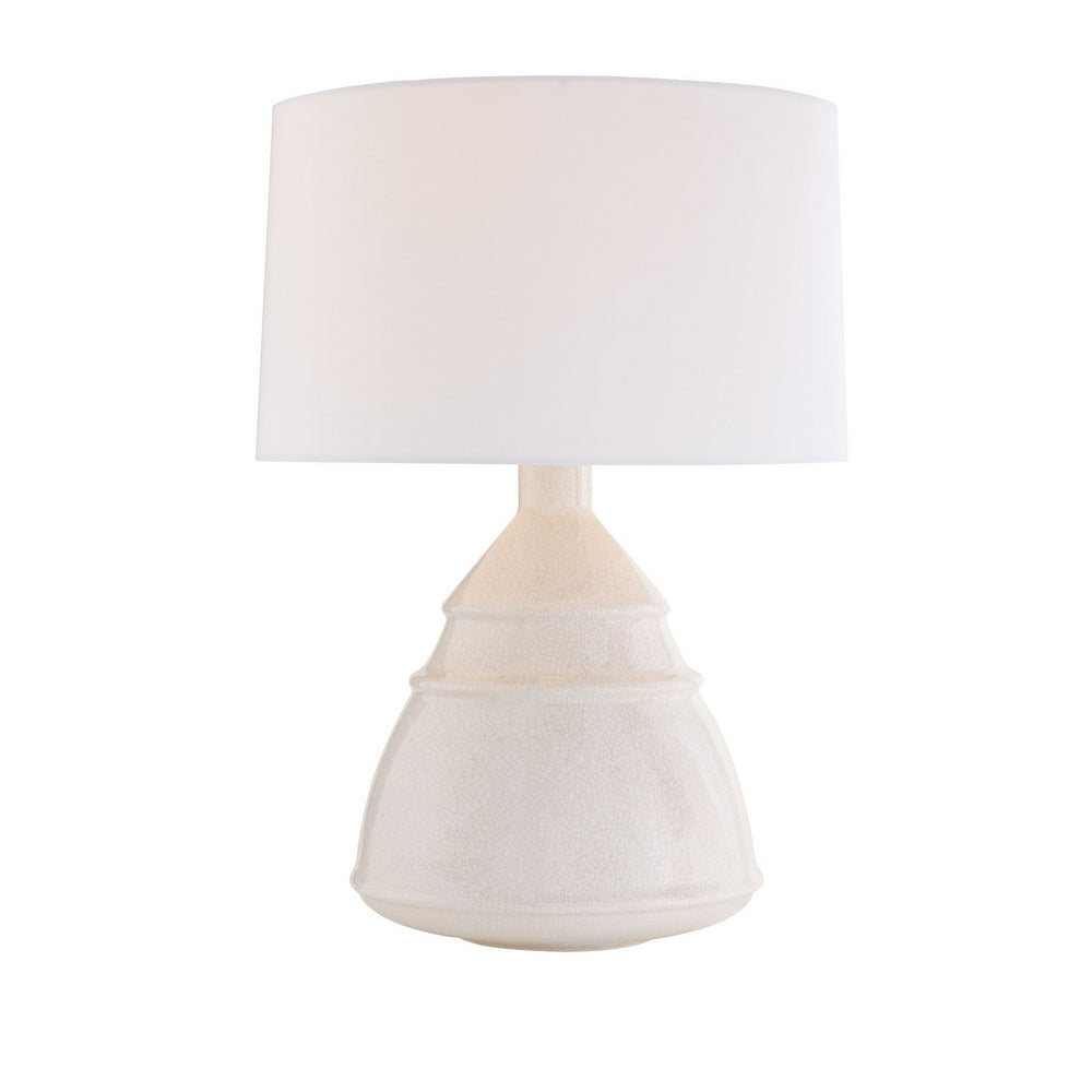 Arteriors - One Light Table Lamp - Matteo - Ivory Stained Crackle- Union Lighting Luminaires Decor