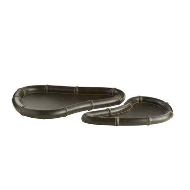 Arteriors - Trays, Set of 2 - Lake - Moss- Union Lighting Luminaires Decor