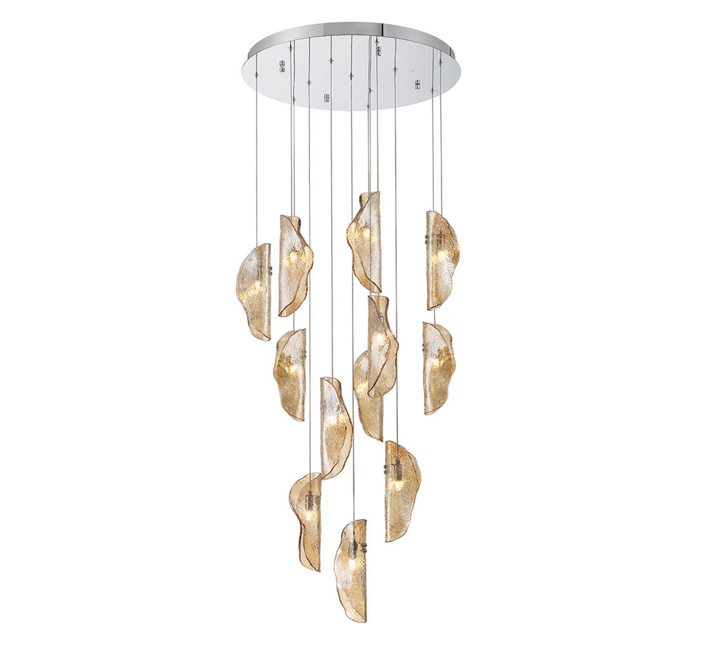Lib & Co. Canada - LED Chandelier - Sorrento - Chrome- Union Lighting Luminaires Decor