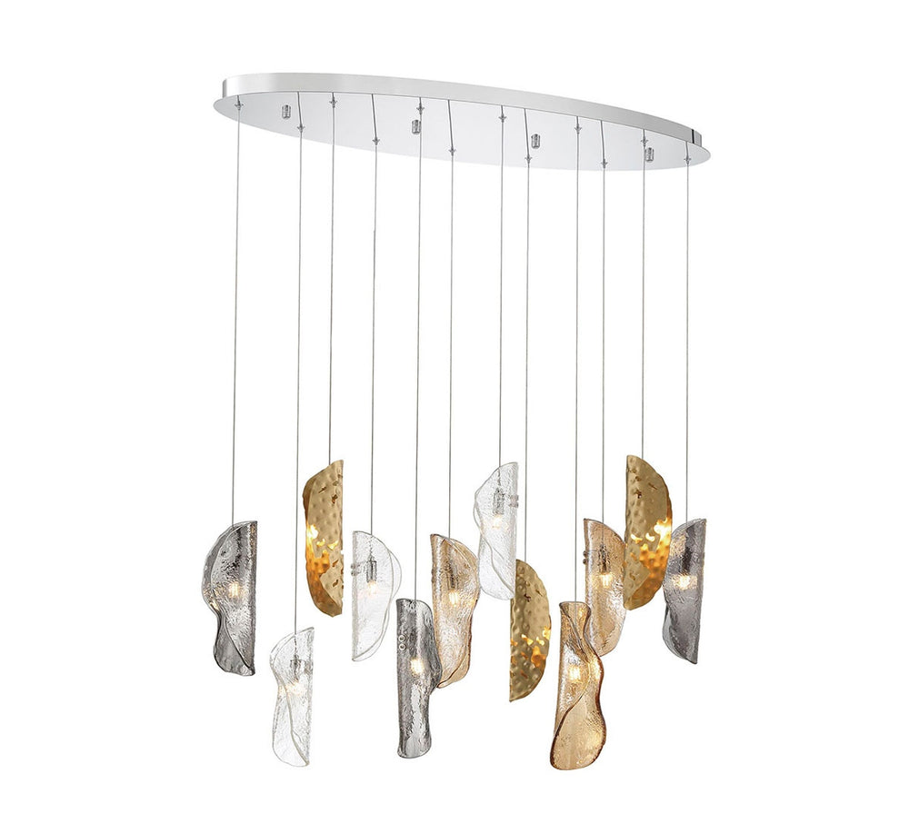Lib & Co. Canada - LED Chandelier - Sorrento - Chrome- Union Lighting Luminaires Decor