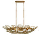 Lib & Co. Canada - 26 Light Island Chandelier - Corato - Brushed Brass- Union Lighting Luminaires Decor