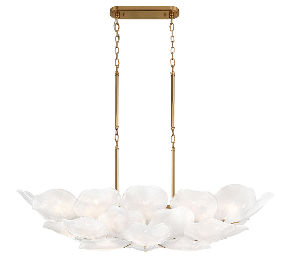 Lib & Co. Canada - 26 Light Island Chandelier - Corato - Brushed Brass- Union Lighting Luminaires Decor