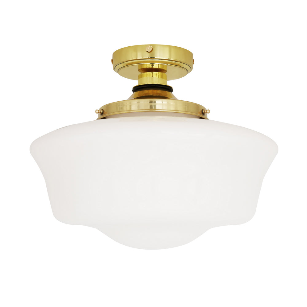 Mullan Lighting - One Light Flush Mount - Anath - Polished Brass- Union Lighting Luminaires Decor
