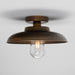 Mullan Lighting - One Light Flush Mount - Darya - Antique Brass- Union Lighting Luminaires Decor