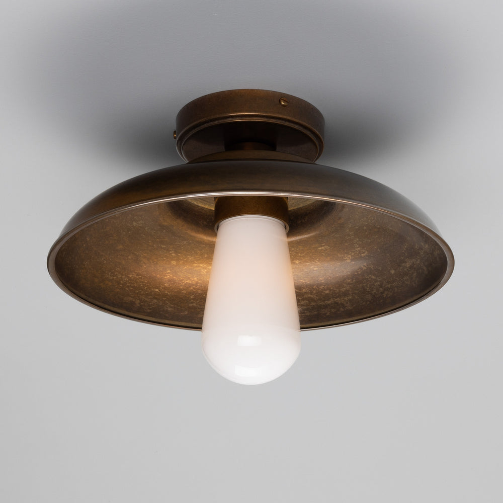 Mullan Lighting - One Light Flush Mount - Darya - Antique Brass- Union Lighting Luminaires Decor