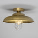 Mullan Lighting - One Light Flush Mount - Darya - Satin Brass- Union Lighting Luminaires Decor
