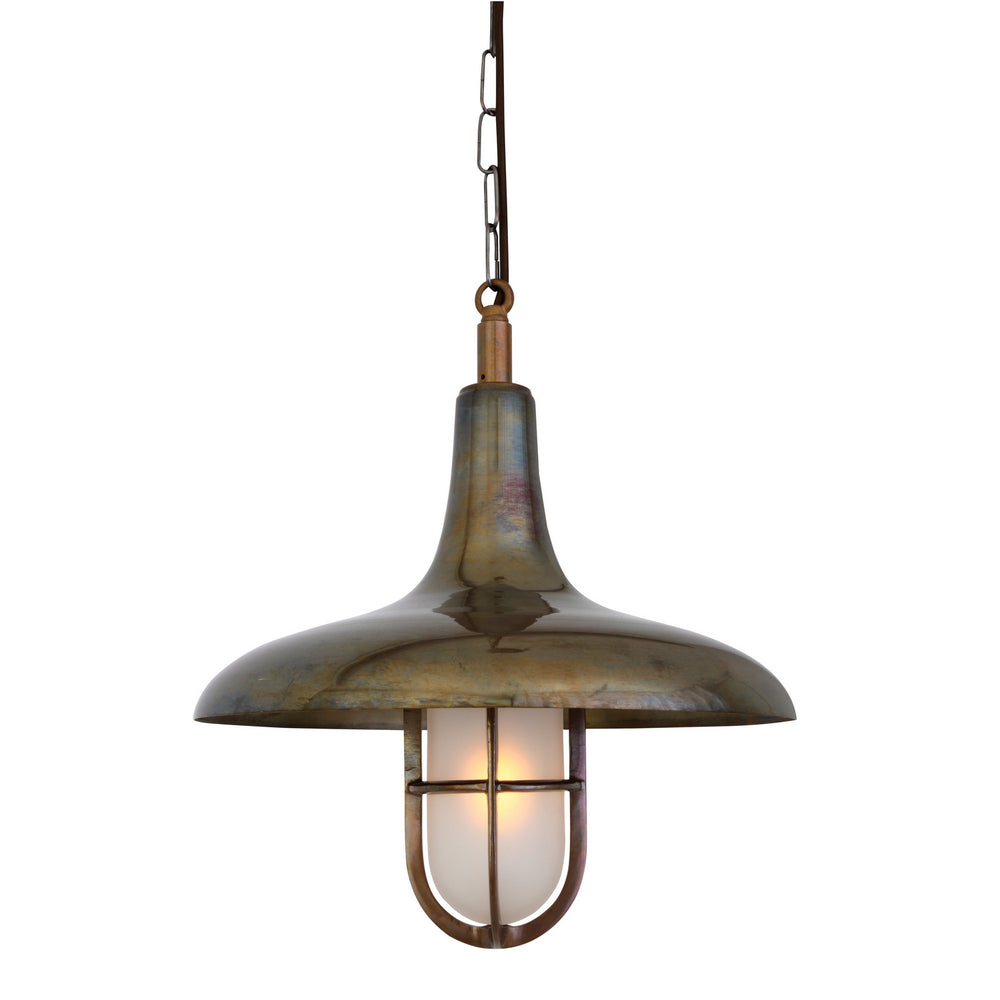 Mullan Lighting - One Light Pendant - Mira - Antique Brass- Union Lighting Luminaires Decor