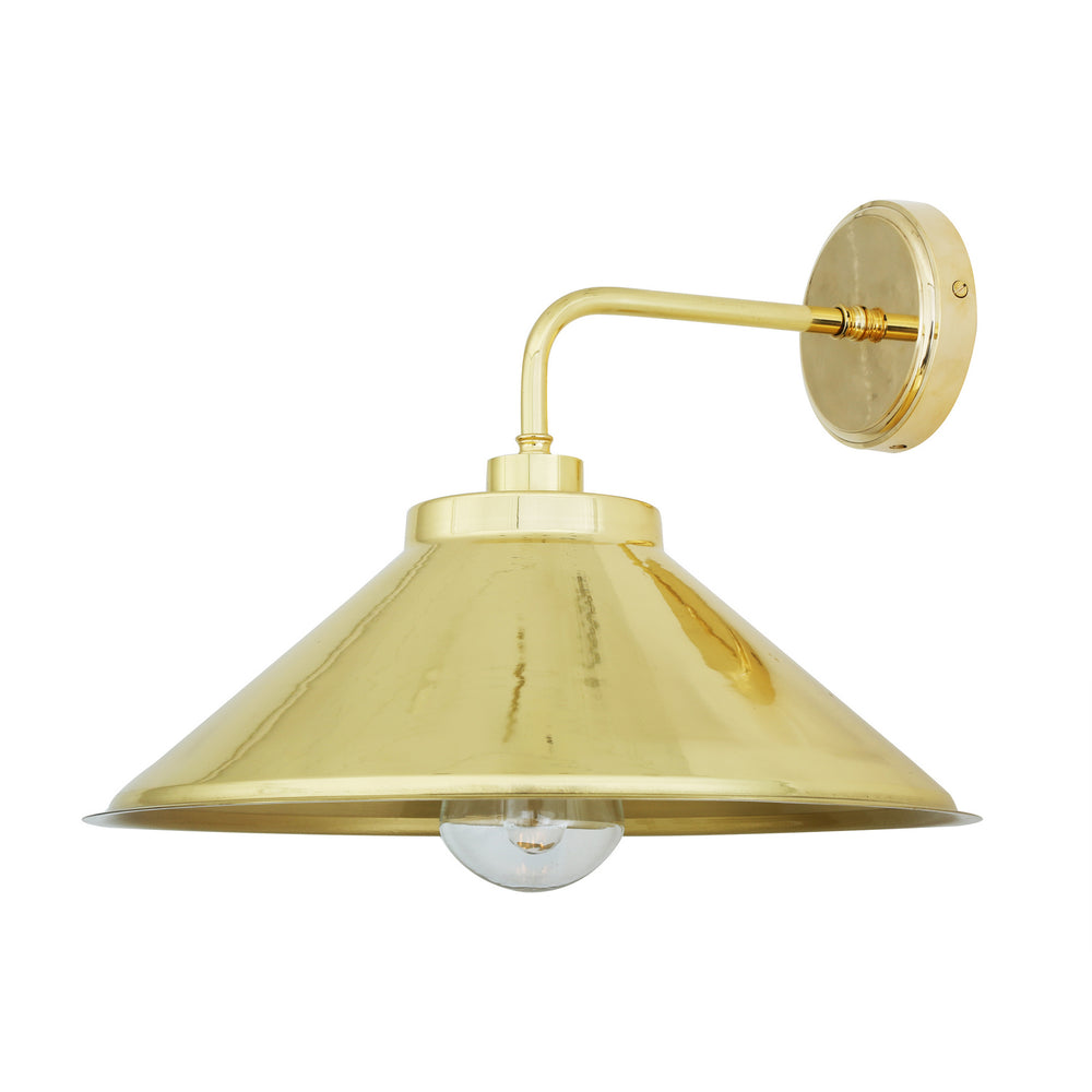 Mullan Lighting - One Light Wall Sconce - Nerissa - Polished Brass- Union Lighting Luminaires Decor