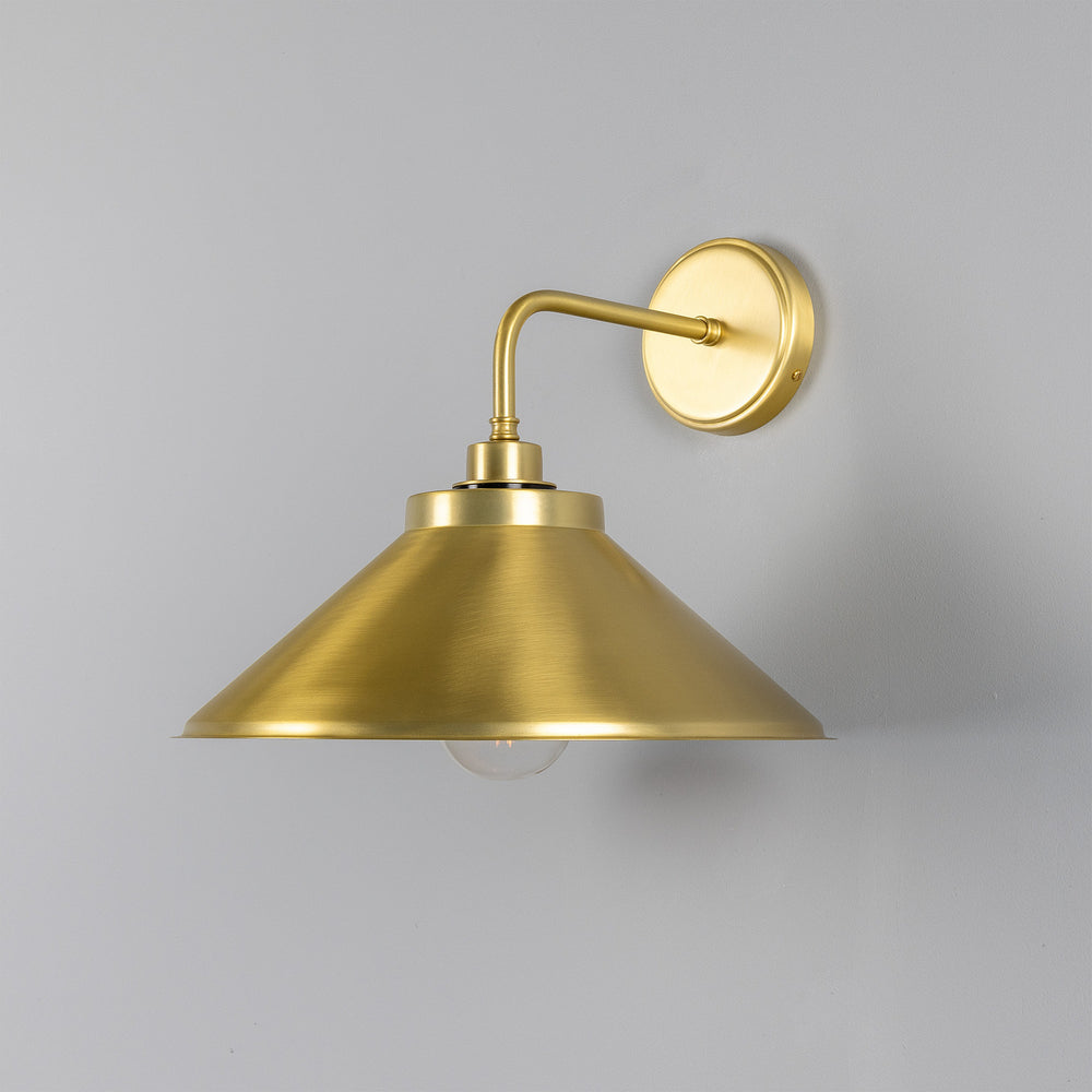 Mullan Lighting - One Light Wall Sconce - Nerissa - Satin Brass- Union Lighting Luminaires Decor