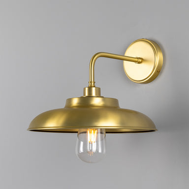 Mullan Lighting - One Light Wall Sconce - Darya - Satin Brass- Union Lighting Luminaires Decor