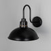 Mullan Lighting - One Light Wall Sconce - Talise - Matt Black & White Inner- Union Lighting Luminaires Decor