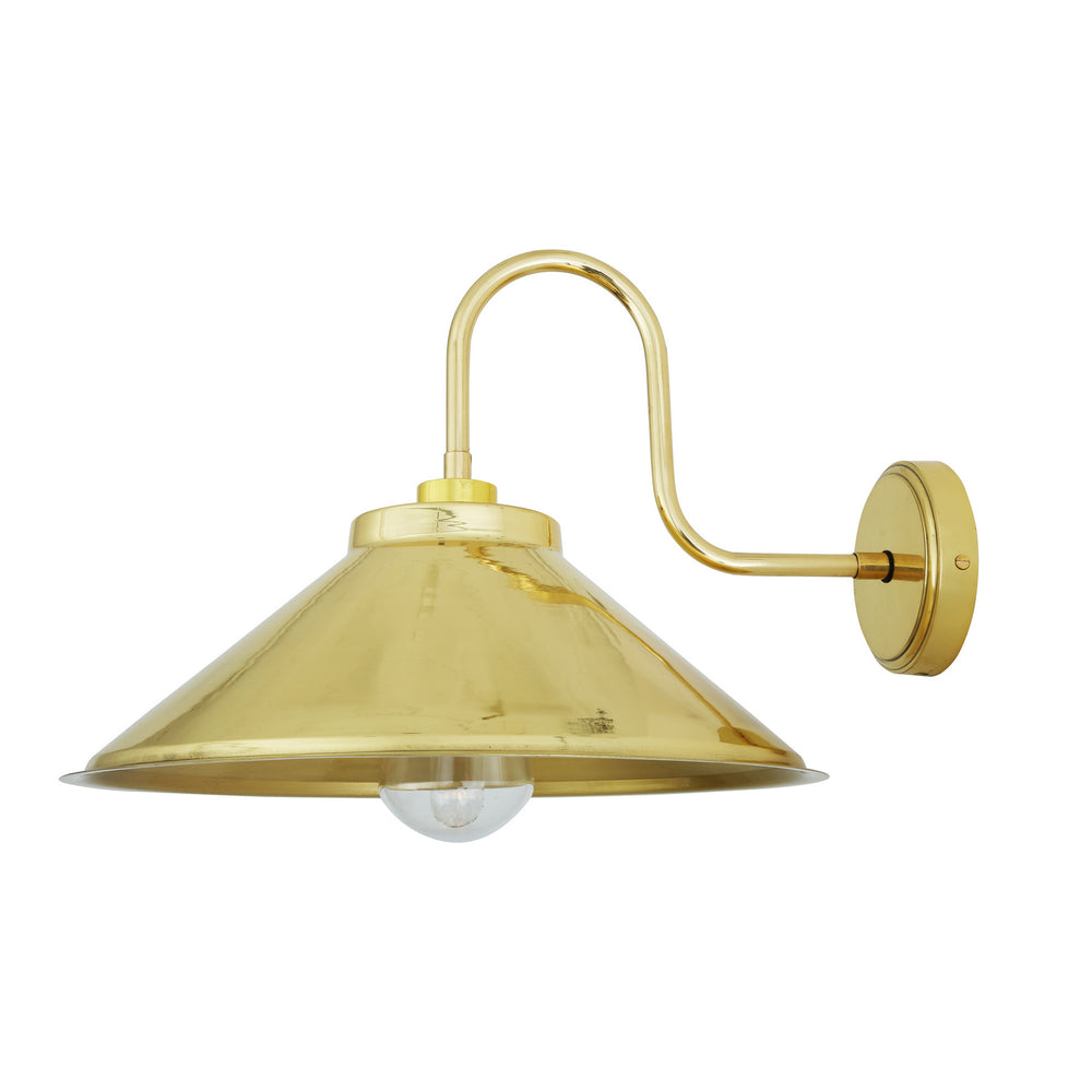 Mullan Lighting - One Light Wall Sconce - Nerissa - Polished Brass- Union Lighting Luminaires Decor