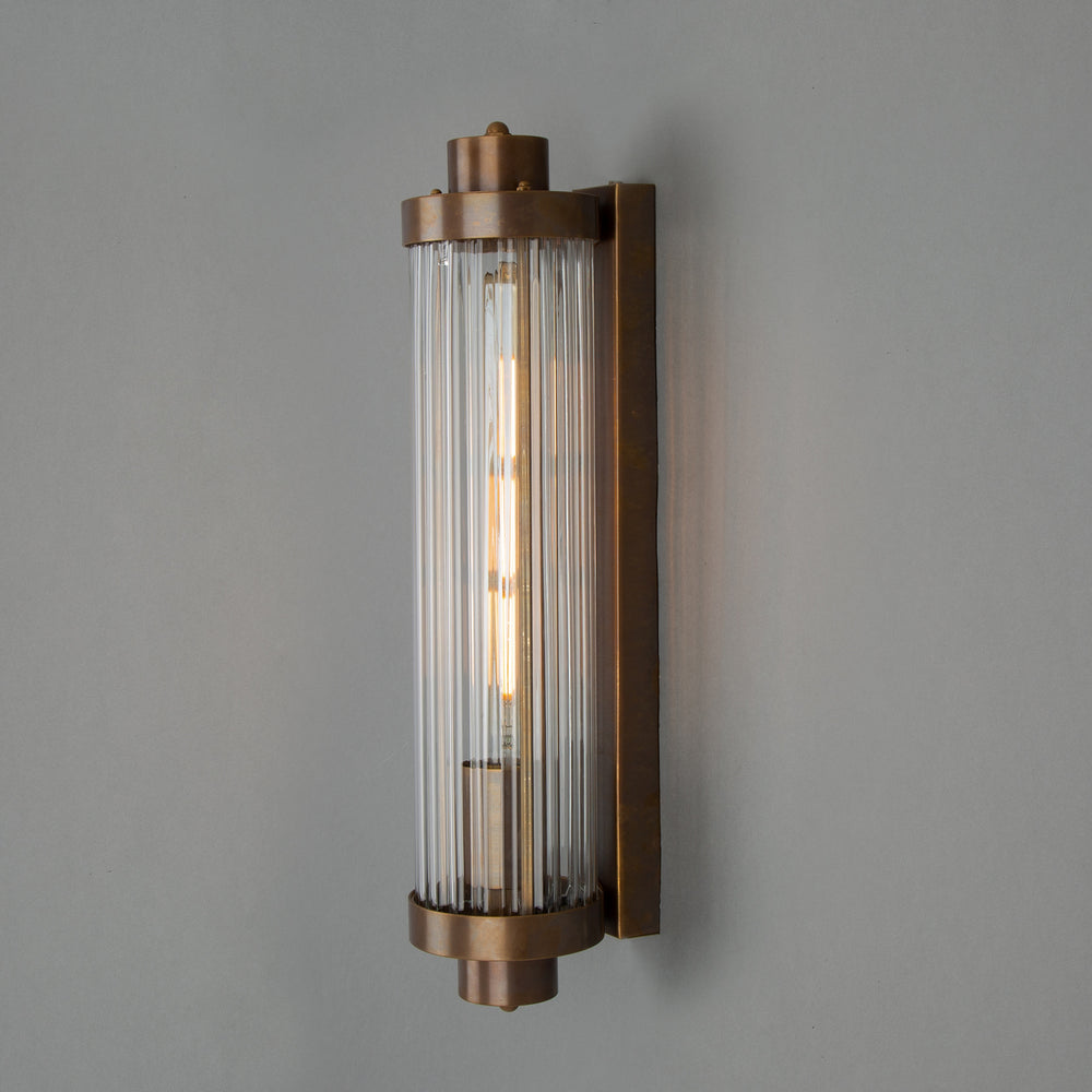Mullan Lighting - One Light Wall Sconce - Louise - Antique Brass- Union Lighting Luminaires Decor