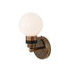Mullan Lighting - One Light Wall Sconce - Shannon - Antique Brass- Union Lighting Luminaires Decor