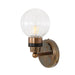 Mullan Lighting - One Light Wall Sconce - Shannon - Antique Brass- Union Lighting Luminaires Decor
