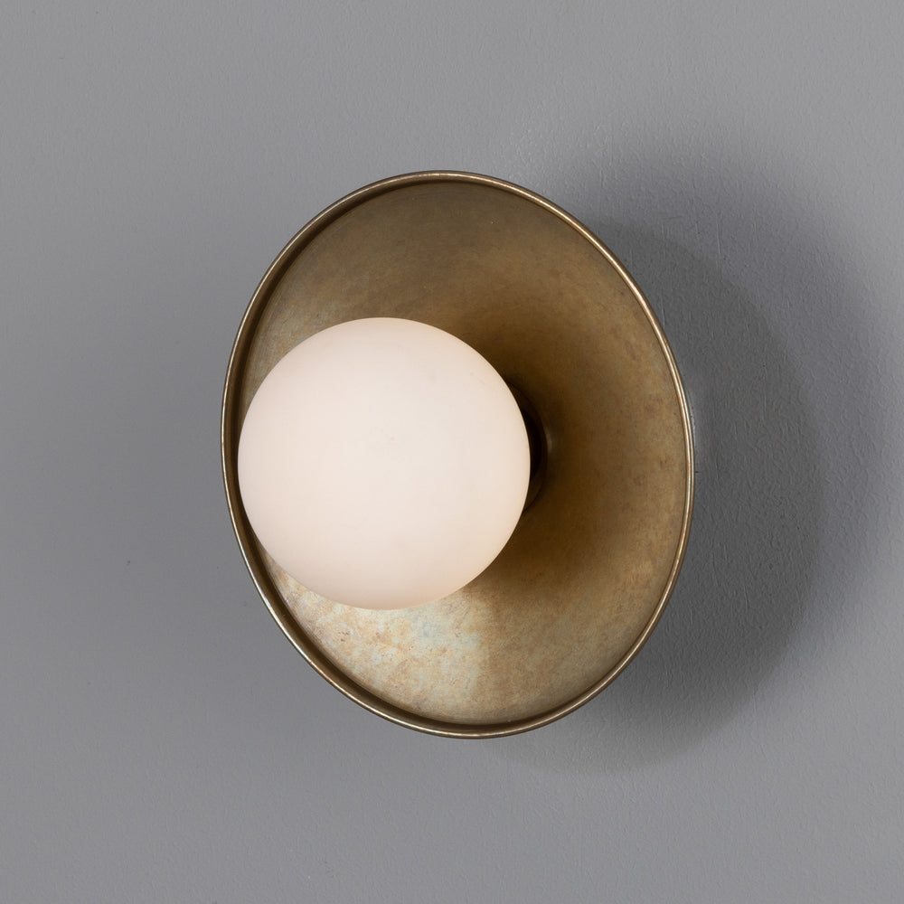 Mullan Lighting - One Light Wall Sconce - Aosta - Antique Brass- Union Lighting Luminaires Decor
