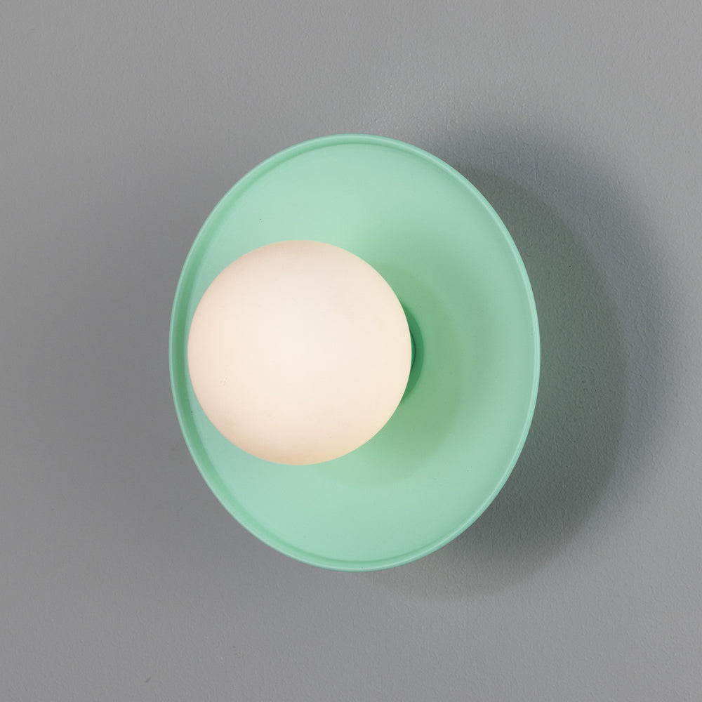 Mullan Lighting - One Light Wall Sconce - Aosta - Mint Turquoise- Union Lighting Luminaires Decor