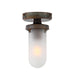 Mullan Lighting - One Light Flush Mount - Oregon-B - Antique Brass- Union Lighting Luminaires Decor