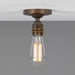 Mullan Lighting - One Light Flush Mount - Bexter - Antique Brass- Union Lighting Luminaires Decor