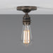 Mullan Lighting - One Light Flush Mount - Bexter - Antique Silver- Union Lighting Luminaires Decor