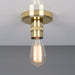 Mullan Lighting - One Light Flush Mount - Bexter - Polished Brass- Union Lighting Luminaires Decor