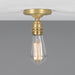 Mullan Lighting - One Light Flush Mount - Bexter - Satin Brass- Union Lighting Luminaires Decor