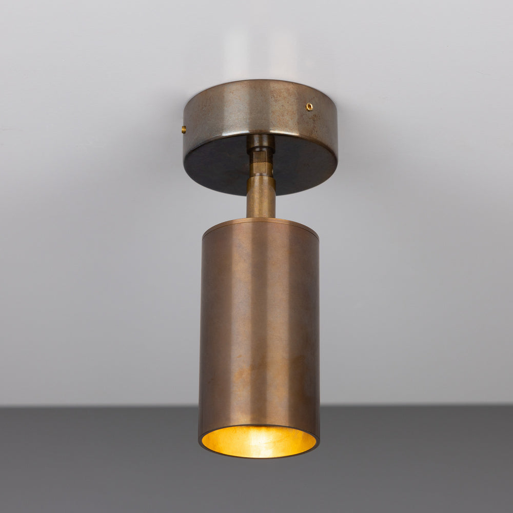Mullan Lighting - One Light Flush Mount - Evanston - Antique Brass- Union Lighting Luminaires Decor