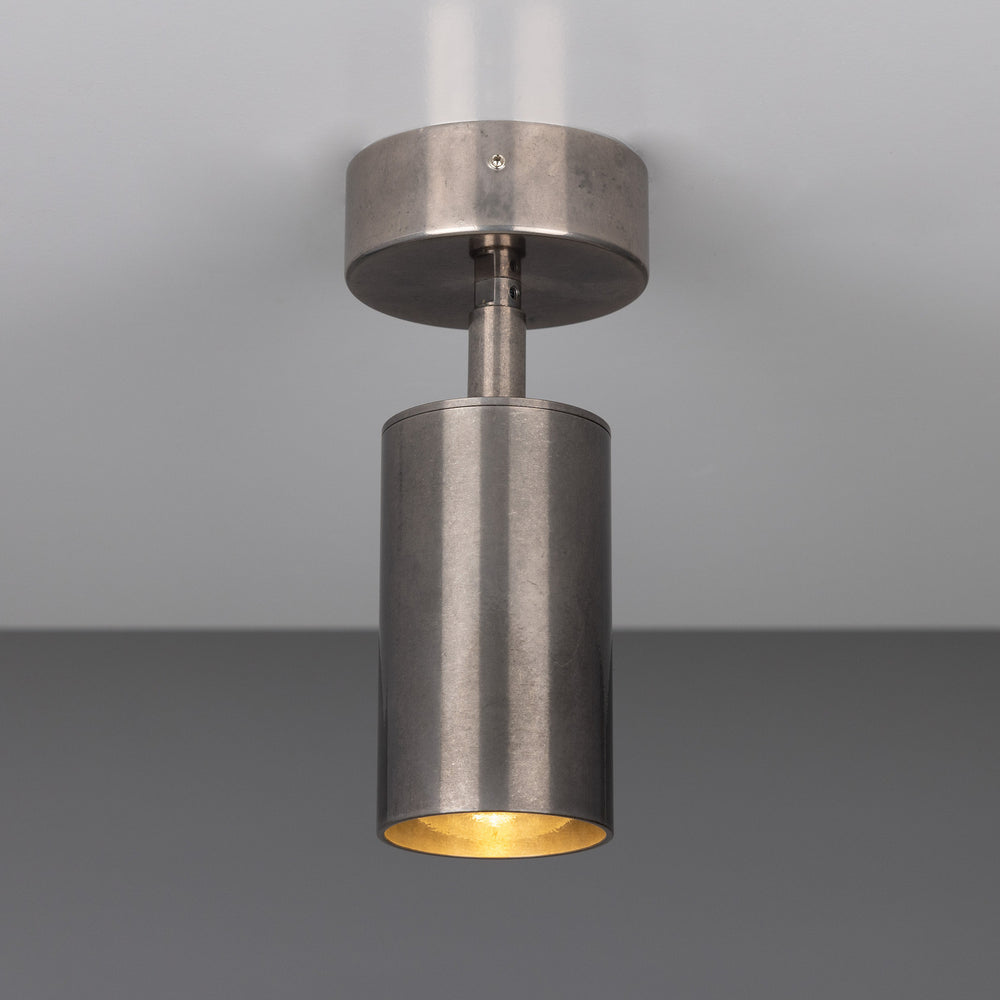 Mullan Lighting - One Light Flush Mount - Evanston - Antique Silver- Union Lighting Luminaires Decor