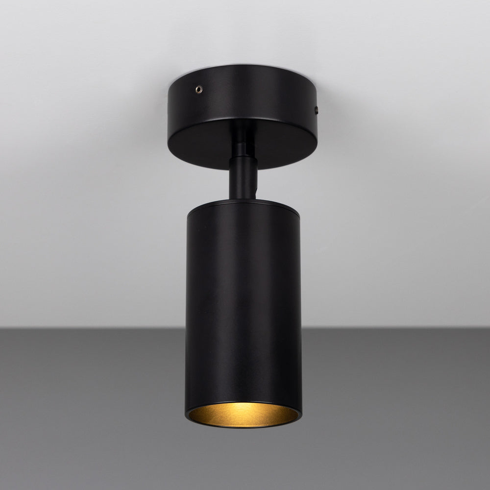 Mullan Lighting - One Light Flush Mount - Evanston - Matte Black- Union Lighting Luminaires Decor