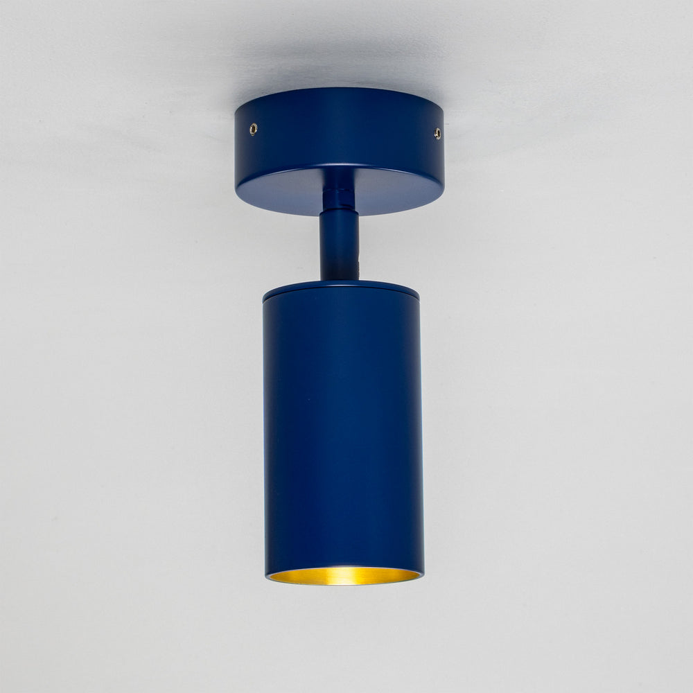 Mullan Lighting - One Light Flush Mount - Evanston - Pc Sapphire Blue- Union Lighting Luminaires Decor