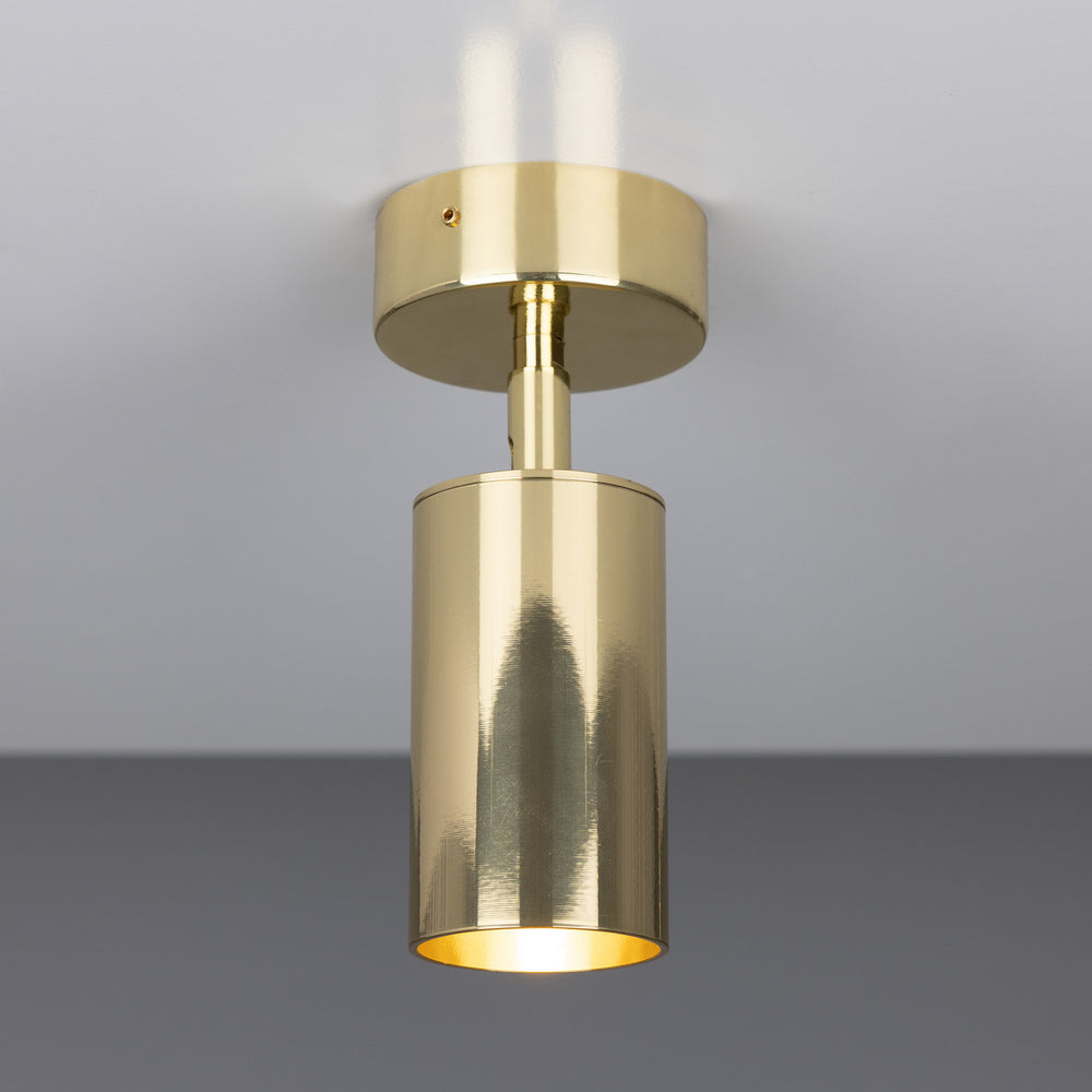 Mullan Lighting - One Light Flush Mount - Evanston - Polished Brass- Union Lighting Luminaires Decor