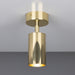 Mullan Lighting - One Light Flush Mount - Evanston - Polished Brass- Union Lighting Luminaires Decor