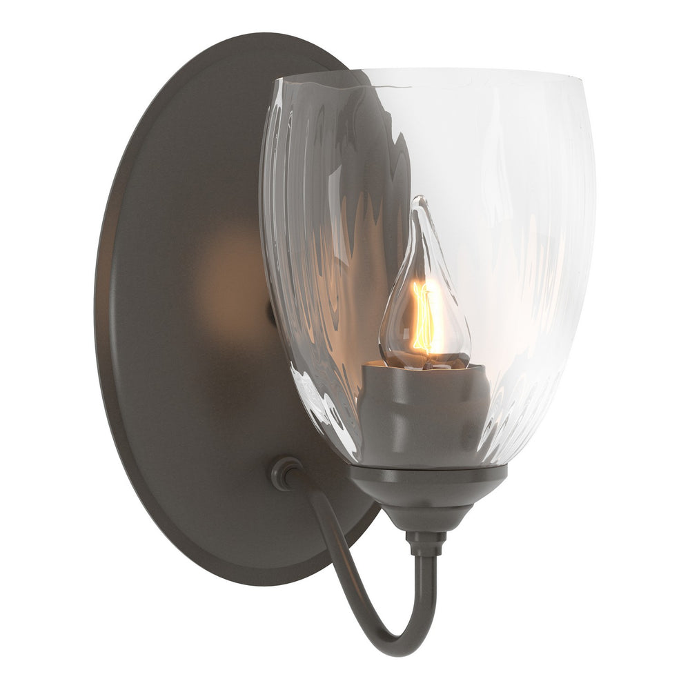 Hubbardton Forge - One Light Wall Sconce - Simple Lines - Dark Smoke- Union Lighting Luminaires Decor