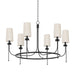 Troy Lighting Canada - Six Light Chandelier - Calder - Forged Iron- Union Lighting Luminaires Decor