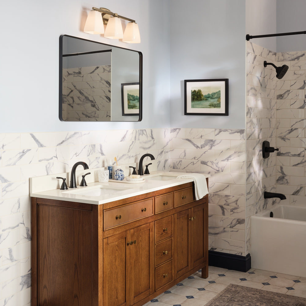 Kichler Canada - Three Light Bath - Marant - Champagne Bronze- Union Lighting Luminaires Decor