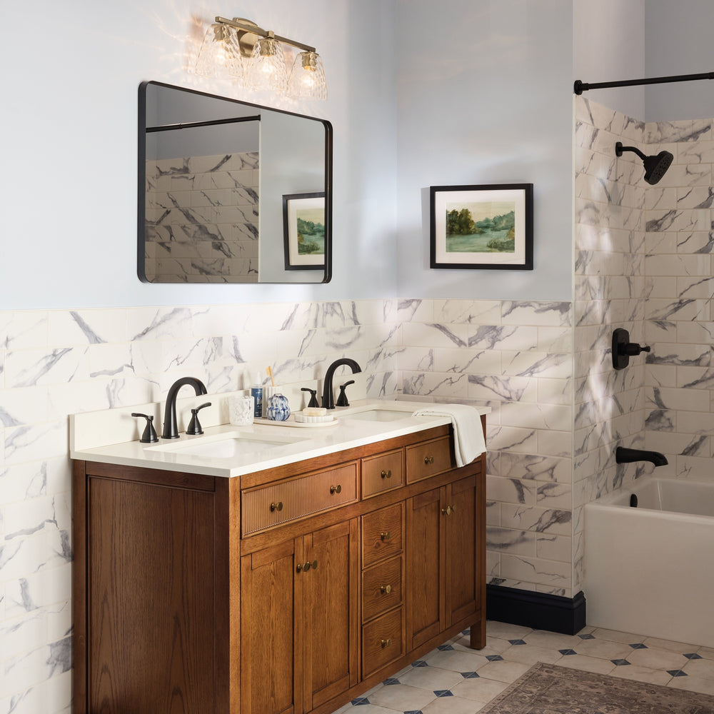 Kichler Canada - Three Light Bath - Marant - Champagne Bronze- Union Lighting Luminaires Decor