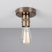 Mullan Lighting - One Light Flush Mount - Devon - Antique Brass- Union Lighting Luminaires Decor
