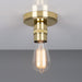 Mullan Lighting - One Light Flush Mount - Devon - Polished Brass- Union Lighting Luminaires Decor