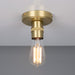 Mullan Lighting - One Light Flush Mount - Devon - Satin Brass- Union Lighting Luminaires Decor