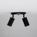 Mullan Lighting - Two Light Flush Mount - Evanston - Powder-Coated Matte Black- Union Lighting Luminaires Decor