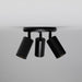 Mullan Lighting - Three Light Flush Mount - Evanston - Powder-Coated Matte Black- Union Lighting Luminaires Decor