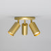 Mullan Lighting - Three Light Flush Mount - Evanston - Satin Brass- Union Lighting Luminaires Decor